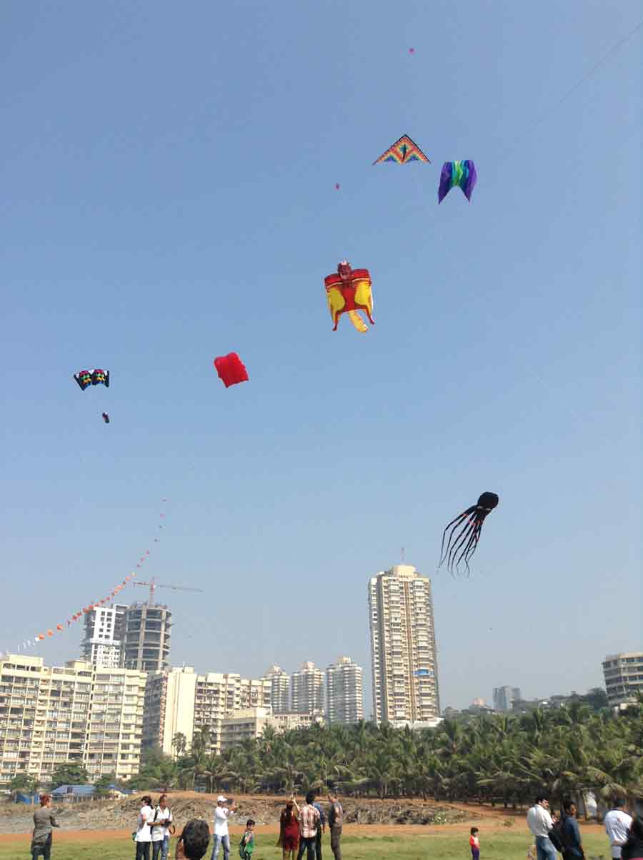 International Kite Festival When an octopus and elephant flew in Mumbai