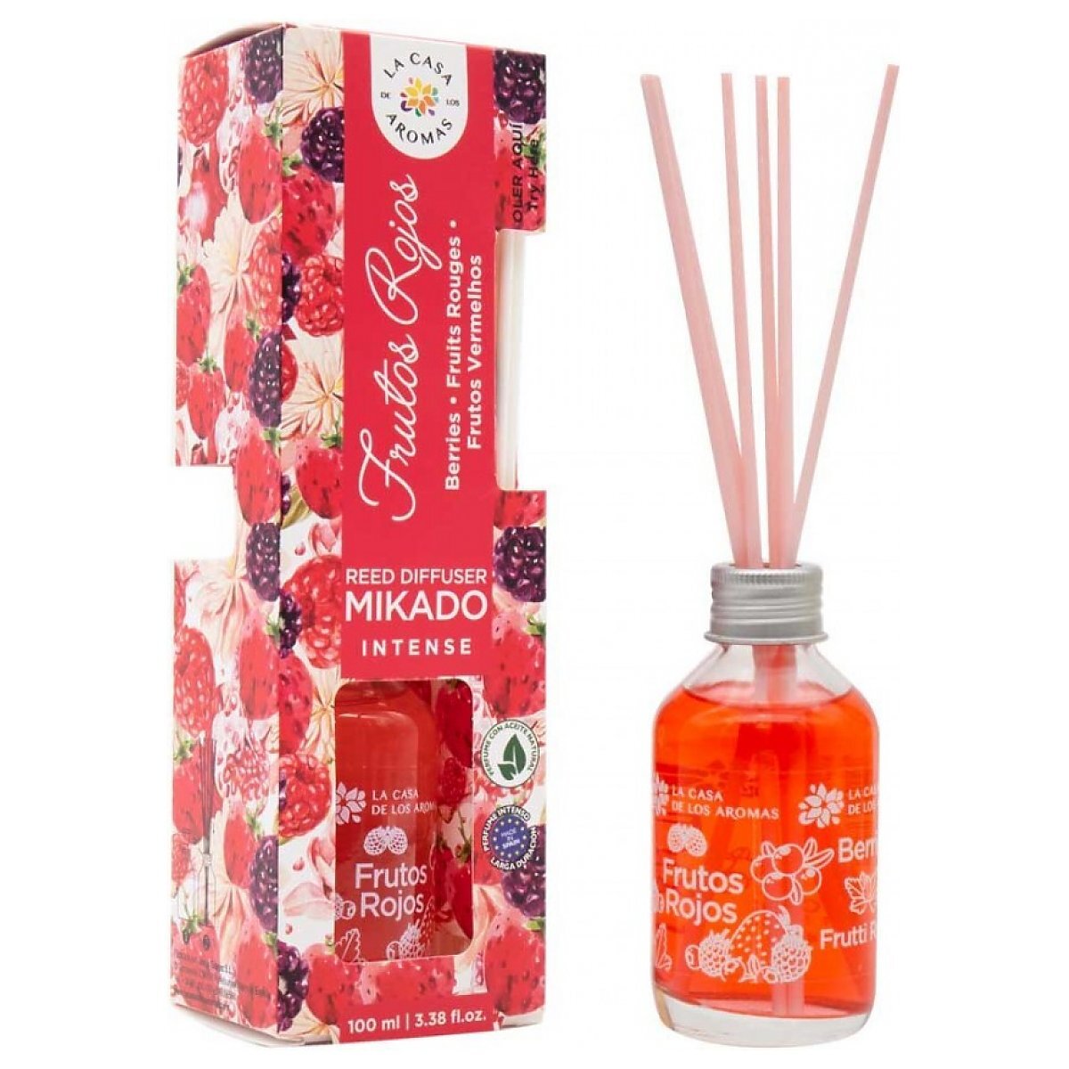La Casa de los Aromas Mikado Intense Patyczki zapachowe 100ml Czerwone