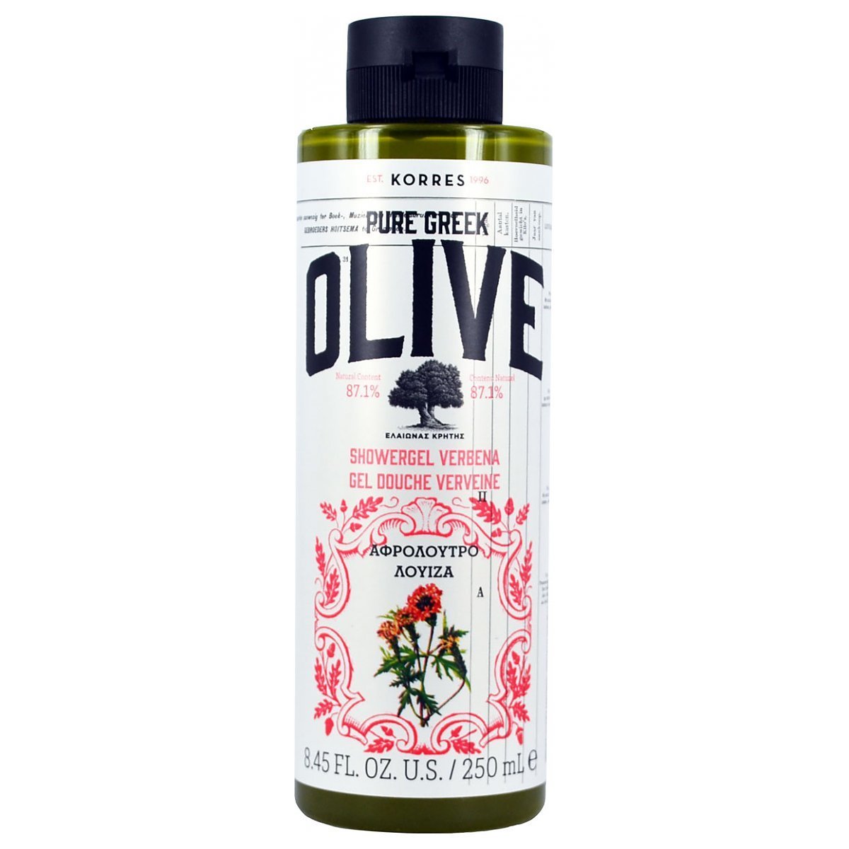 KORRES Pure Greek Olive Shower Gel Żel pod prysznic 250ml Verbena