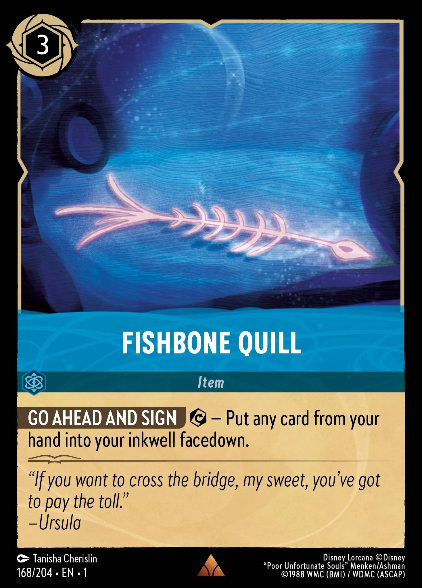 Fishbone Quill Lorcana Card Lorcana.gg