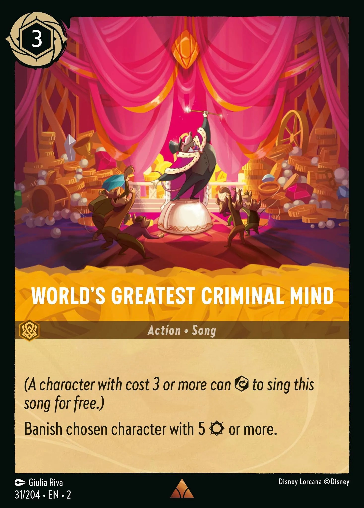 World's Greatest Criminal Mind Lorcana Card Lorcana.gg