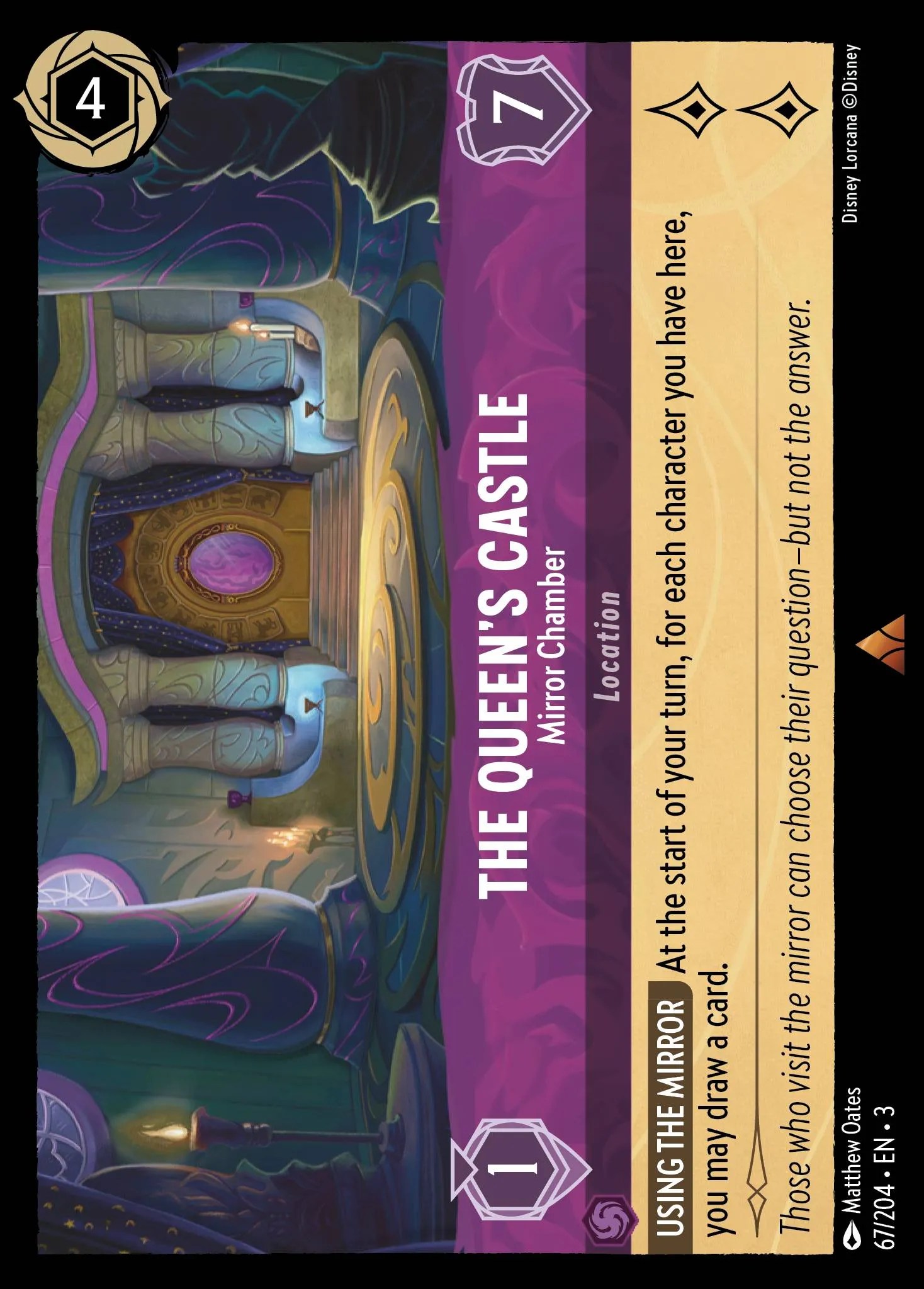 The Queen's Castle Mirror Chamber Lorcana Card Lorcana.gg