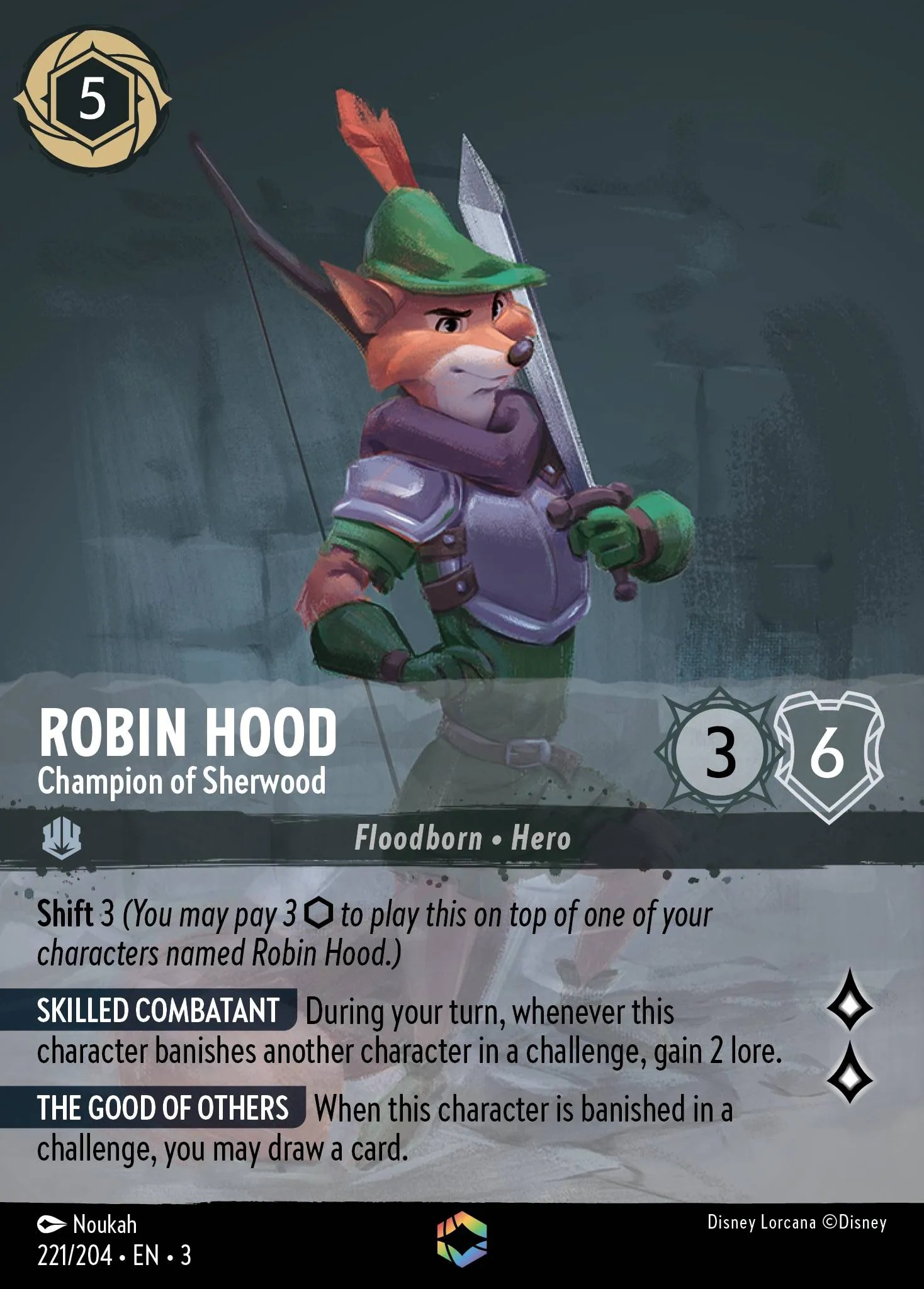 Robin Hood Champion of Sherwood Lorcana Card Lorcana.gg