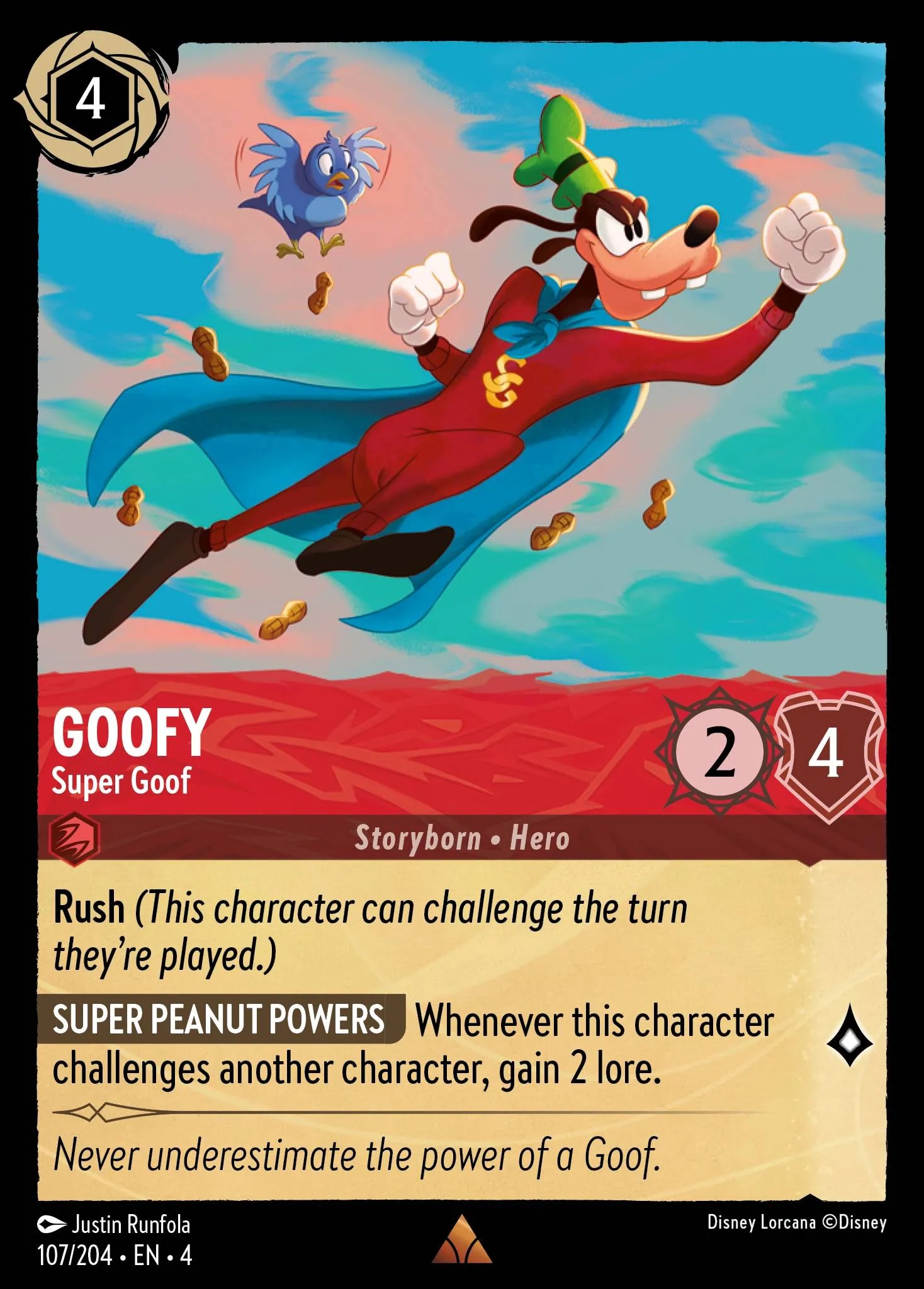 Goofy Super Goof Lorcana Card Lorcana.gg
