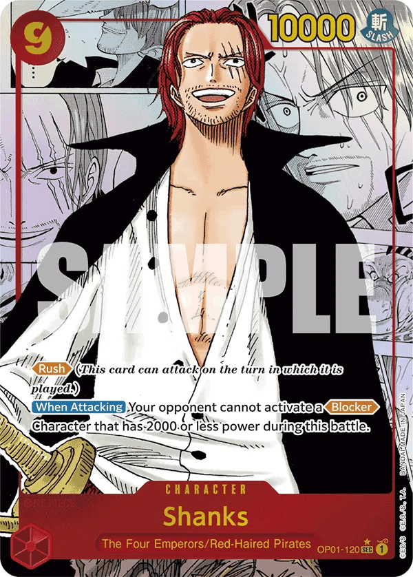 OP01120_p4 Shanks (Parallel) One Piece Card Game Card OnePiece.gg