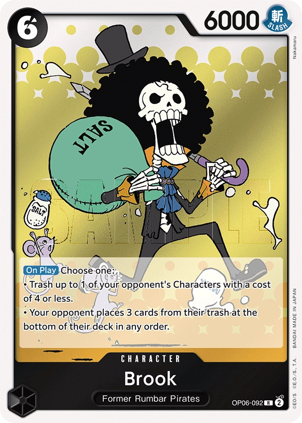 OP06092 Brook One Piece Card Game Card OnePiece.gg