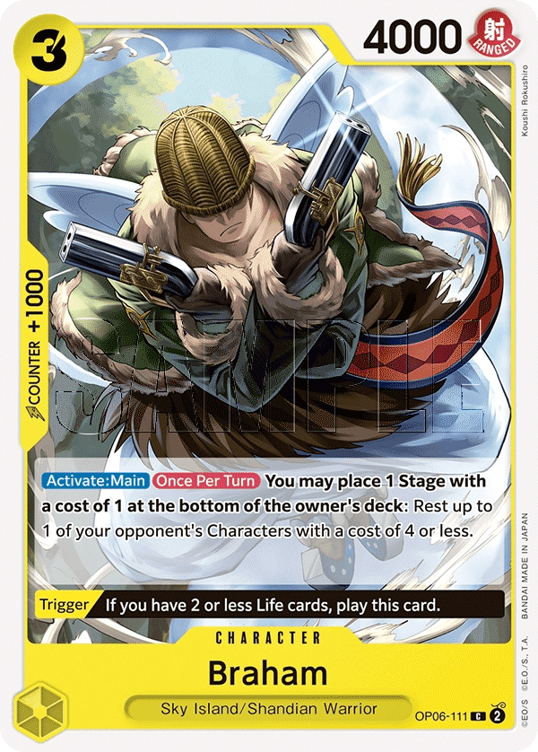OP06111 Braham One Piece Card Game Card OnePiece.gg
