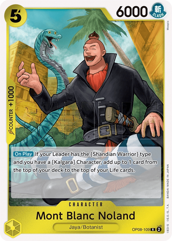 OP08109 Mont Blanc Noland One Piece Card Game Card OnePiece.gg