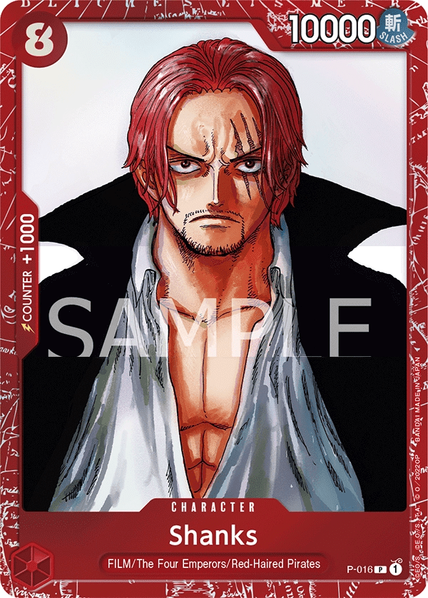P016_p1 Shanks One Piece Card Game Card OnePiece.gg