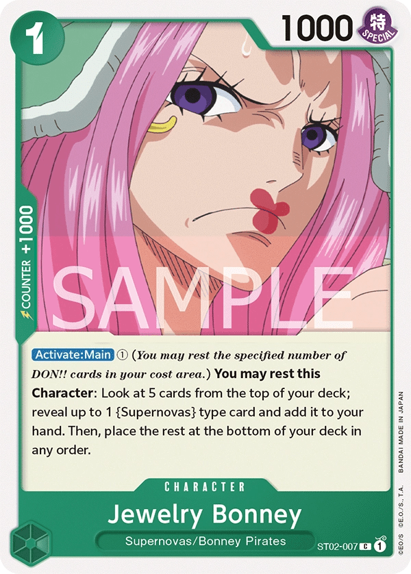 ST02007 Jewelry Bonney One Piece Card Game Card OnePiece.gg