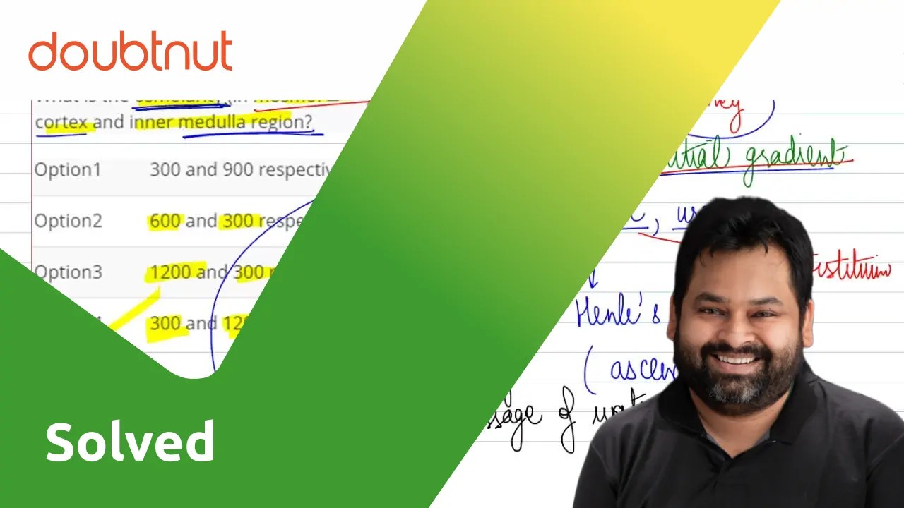 What is the osmolarity (in mosmol L^(1)) in the outer cortex and inne