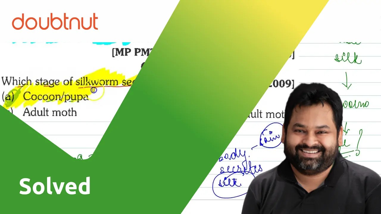 Commercial silk is obtained from Or Which stage of silkworm secre