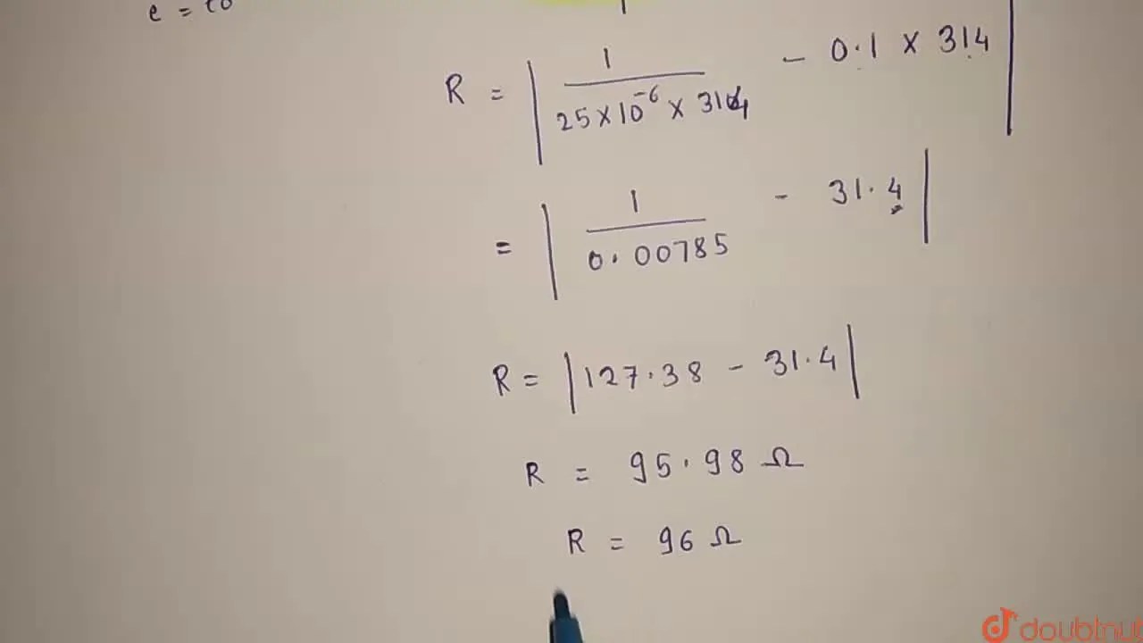 [Marathi] A capacitor of 25 muF, inductor of 0.1 H and resistor of res