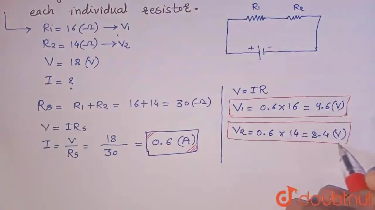 [Marathi] Solve Two resistors having resistance of 16 and 14 are co