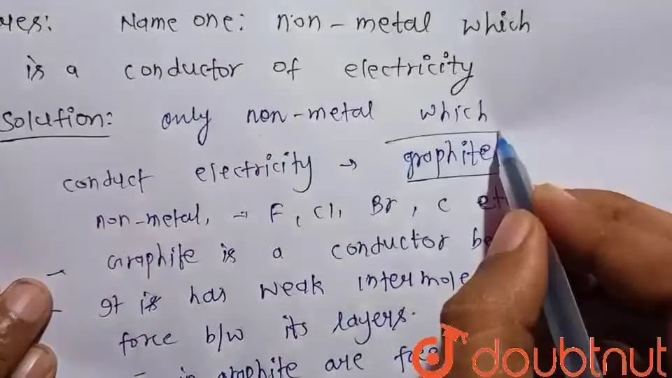 Name one nonmetal which is a conductor of electricity.