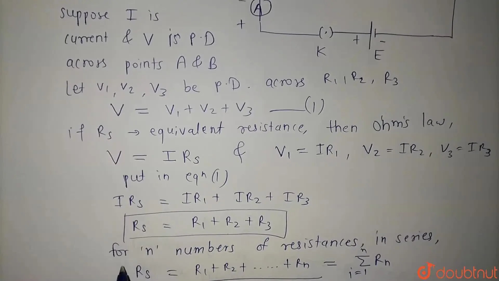 [Marathi] Answer the following Find the expression for the resistors