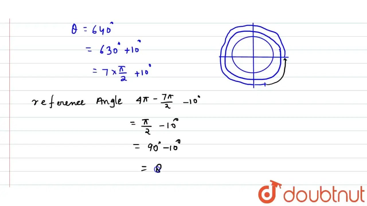 [Bengali] Find the reference angles corresponding to each of the follo