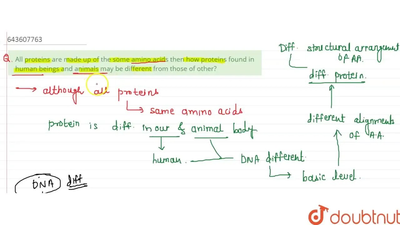 [Marathi Solution] All proteins are made up of the some amino acids th