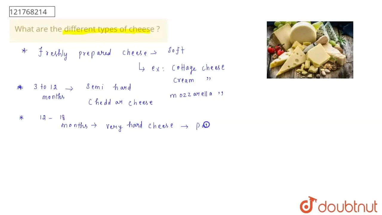 [Tamil Solution] What are the different types of cheese