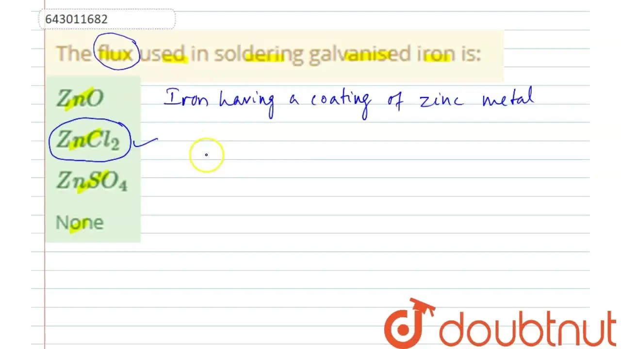 [Odia] The flux used in soldering galvanised iron is