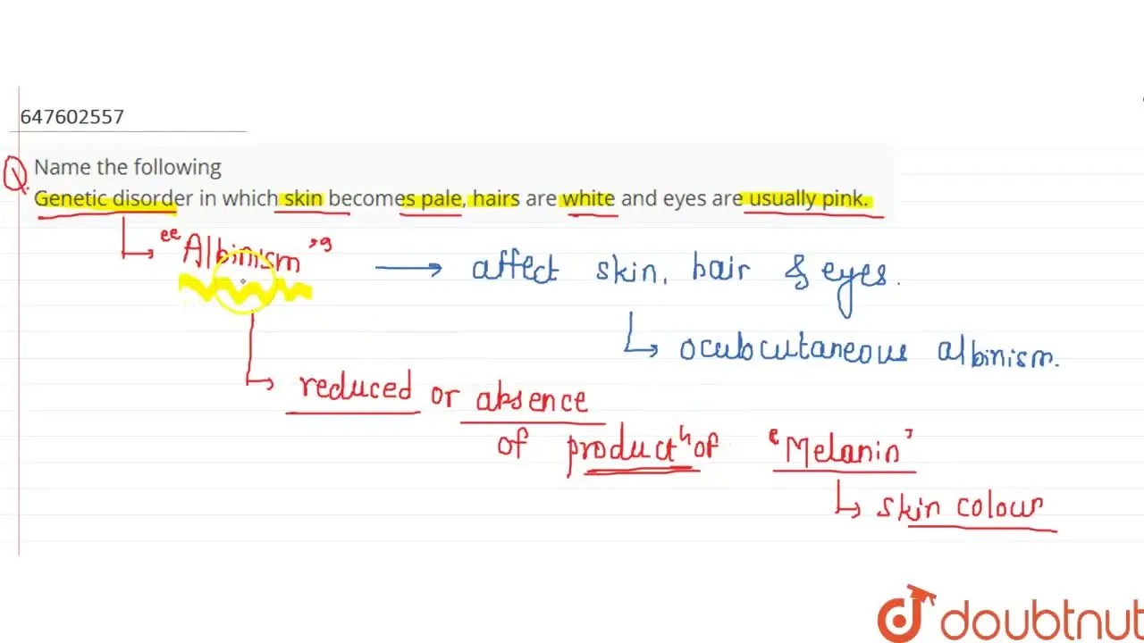 [Marathi Solution] Name the following disorder in which skin