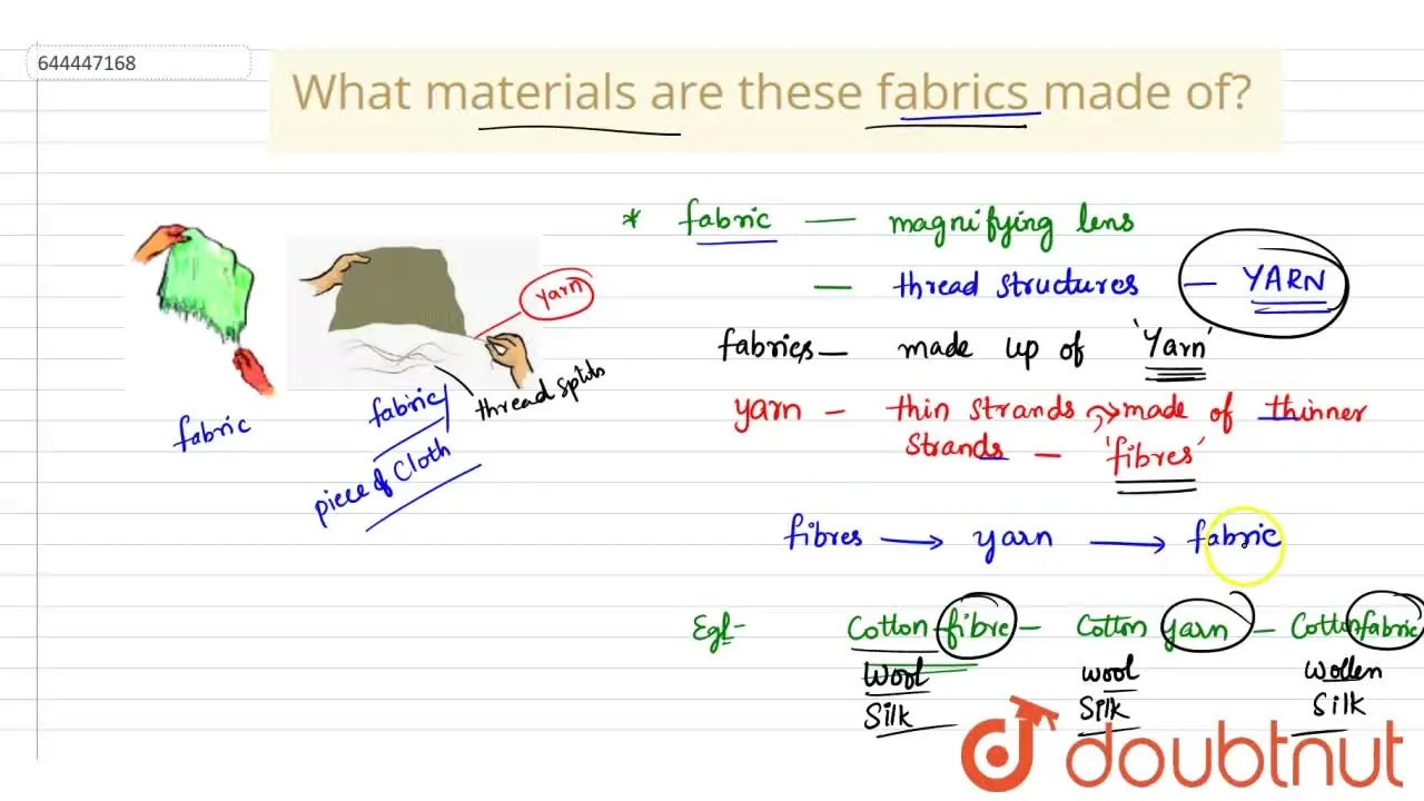 [Telugu] What materials are these fabrics made of?