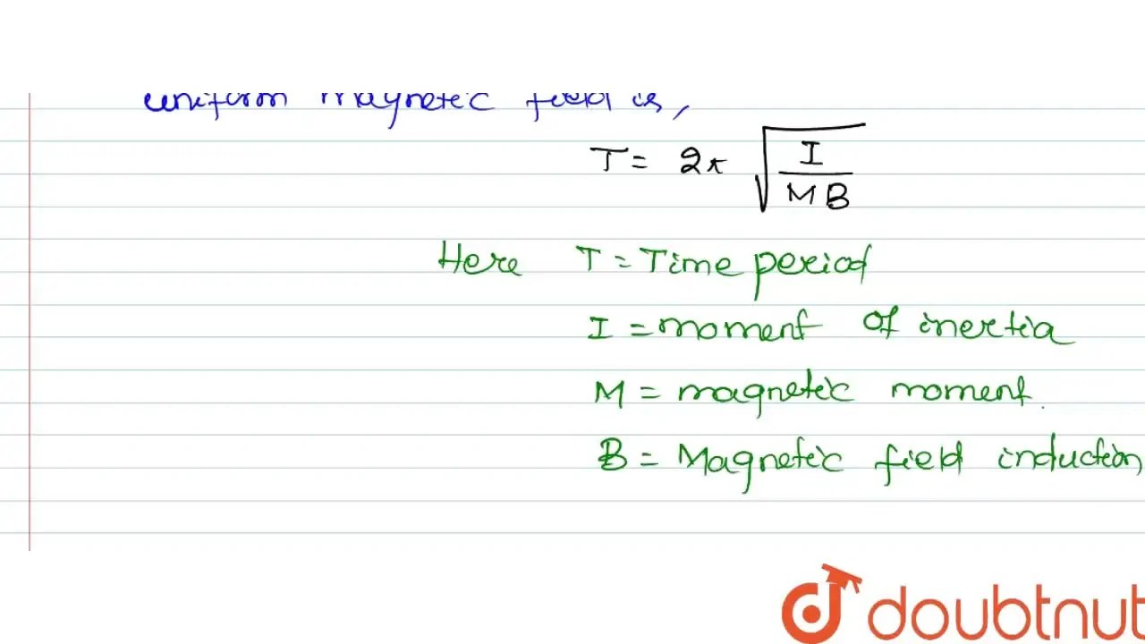 [Odia] What is the time period of a bar oscillating in uniform