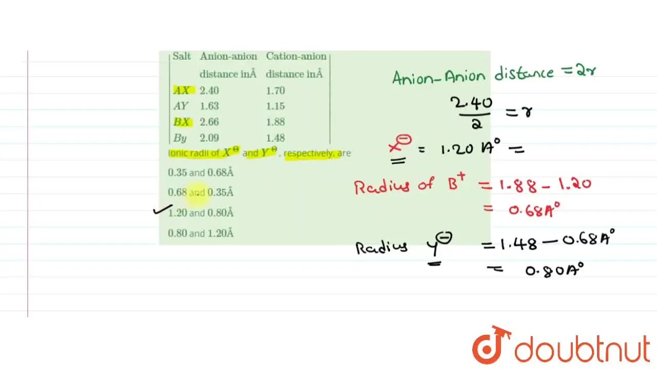 [Kannada] AX,AY,BX, and BY have rock salt type structure with followin