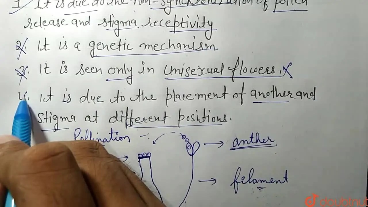 It is seen only in unisexual flowers.