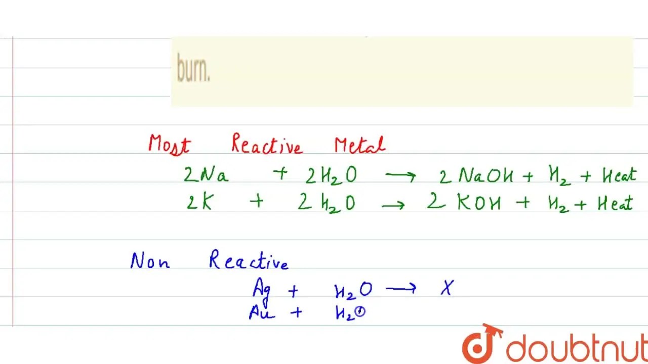 [Punjabi] Name two metals which readily burn in air and two metals whi