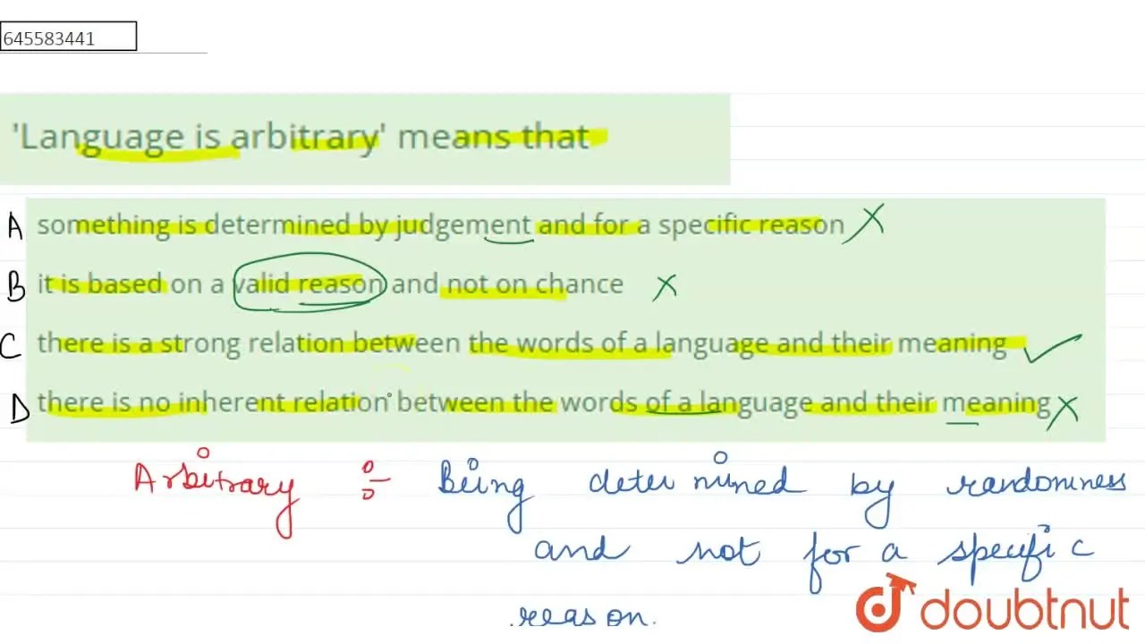 there is a strong relation between the words of a language and their m