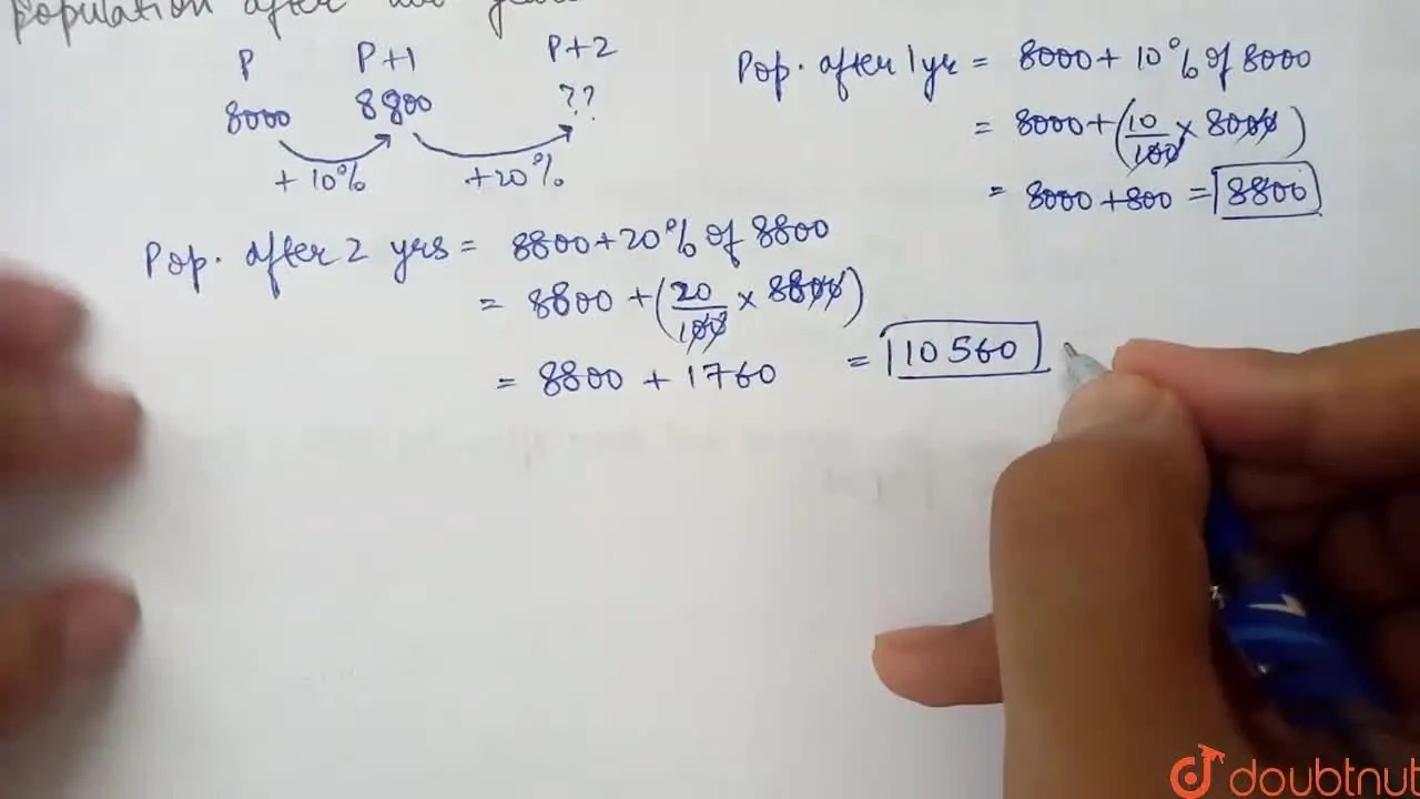 The present population of a city is 8000. If it increases by 10 durin