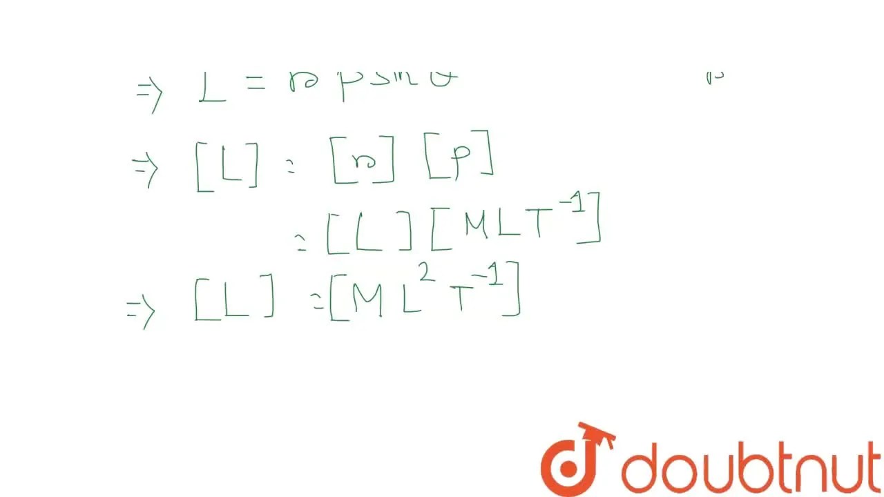 the dimensional formula for planck's constant and angular momentum ar