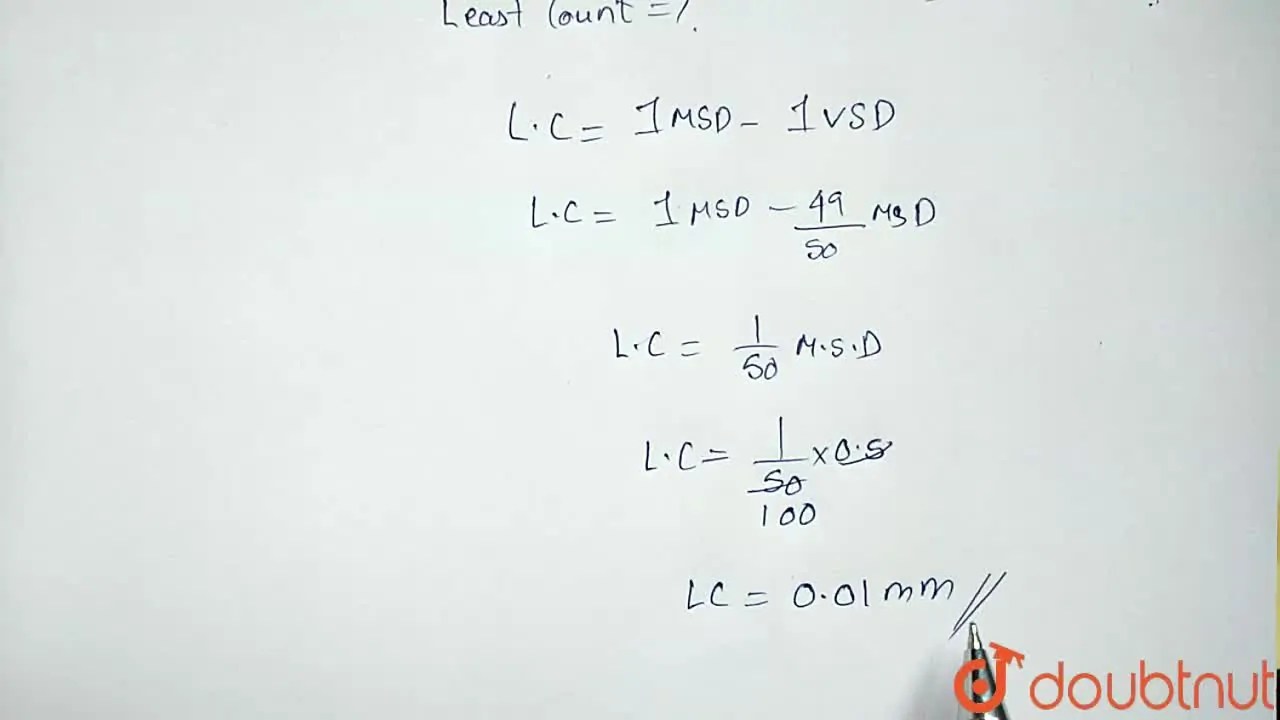 [Telugu] The vernier scale of an instrument has 50 divisions which coi