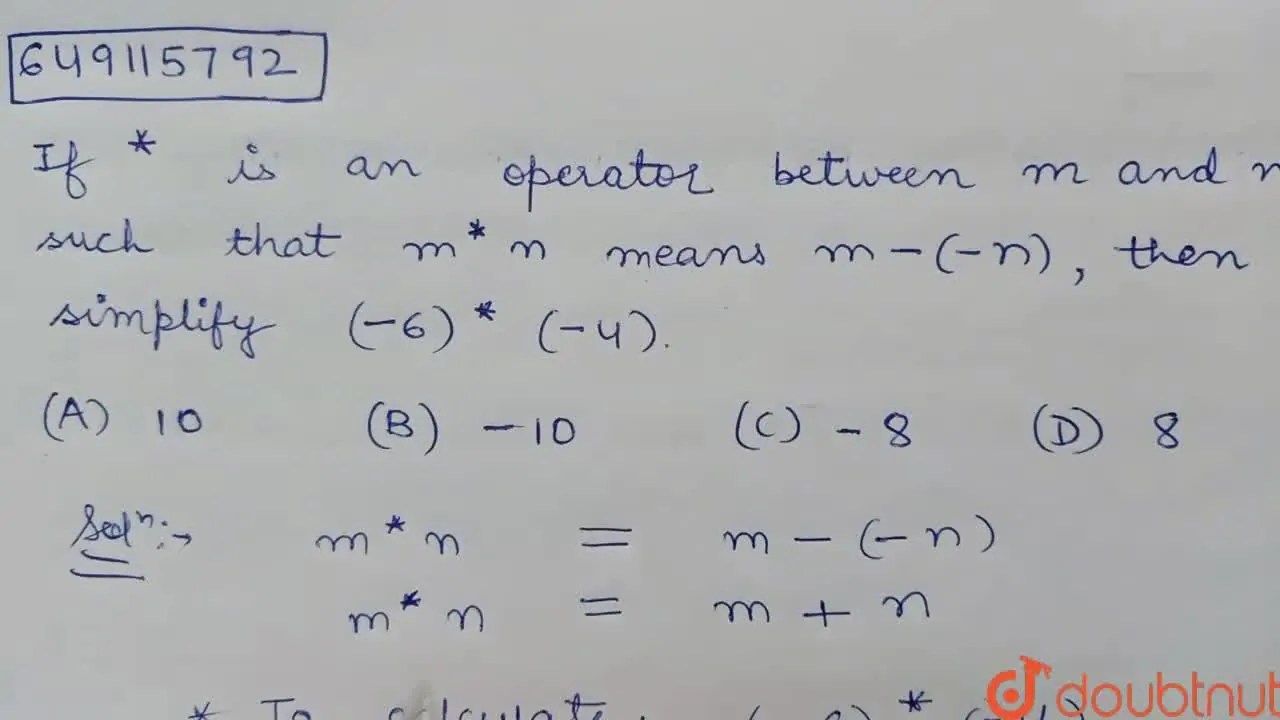 If * is an operation between m and n such that m* n means m (n), th