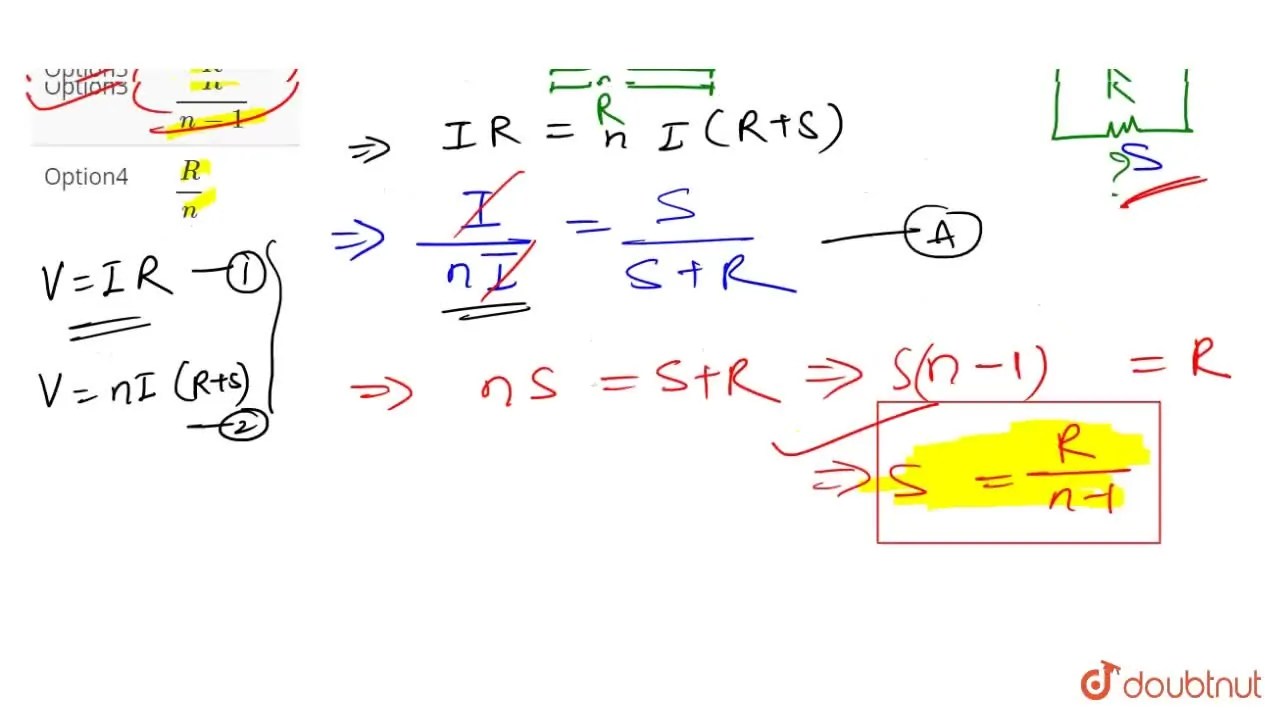 An ammeter has a resistance R and a range I. To increase its range to