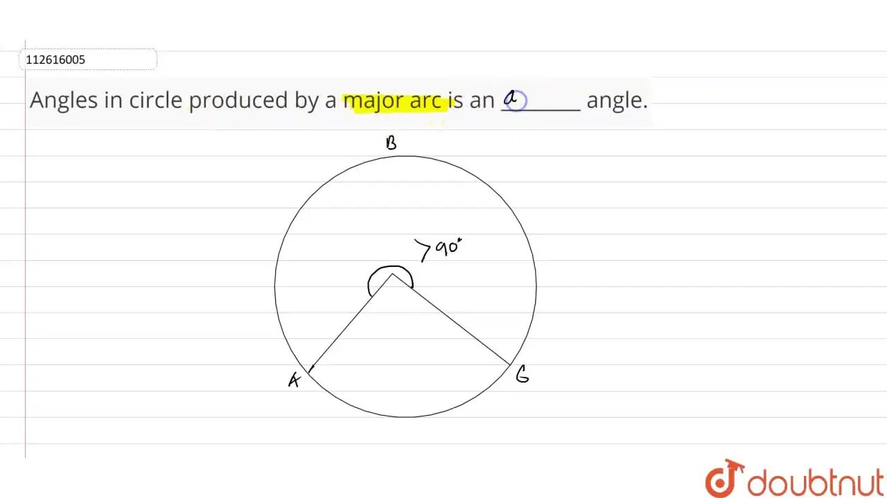 [Bengali] Angles in circle produced by a major arc is an angle.