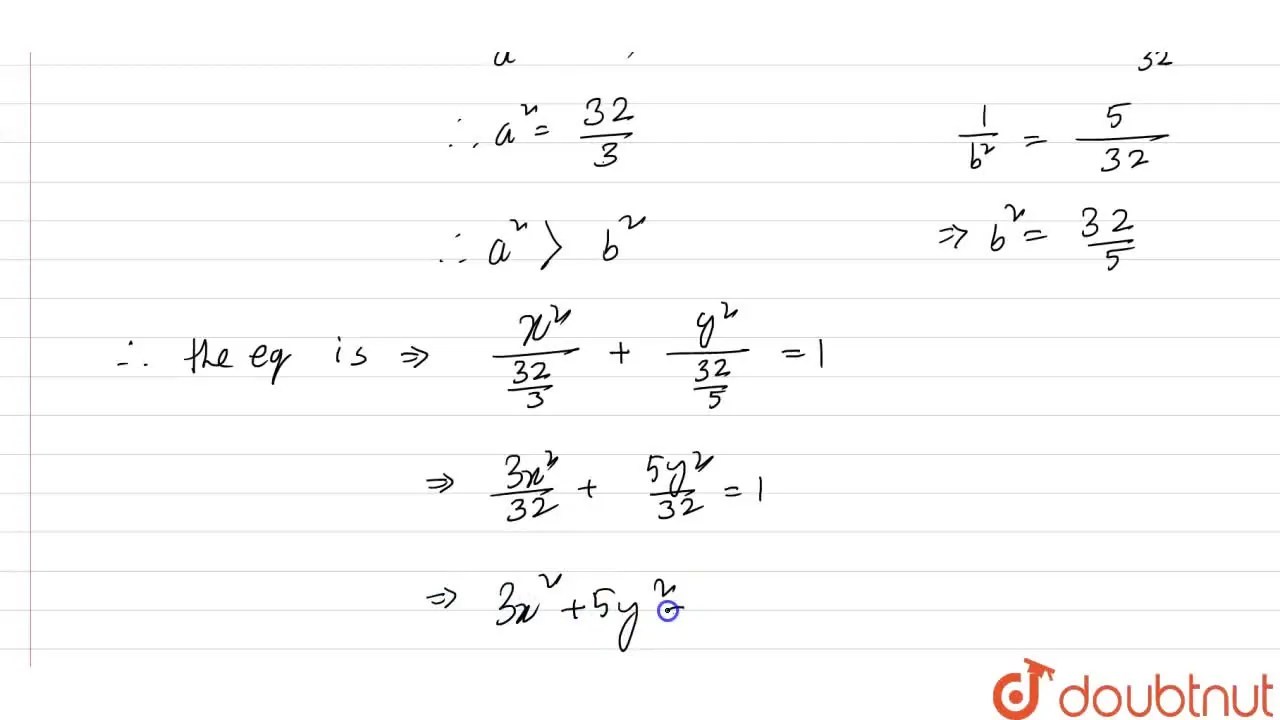 [Bengali] Taking the major and minor axes as the axes of coordinates,