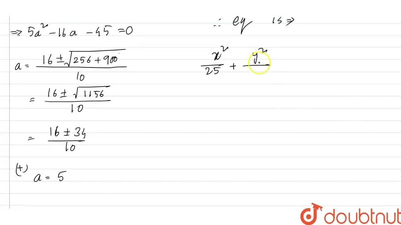 [Bengali] Taking the major and minor axes as the axes of coordinates,