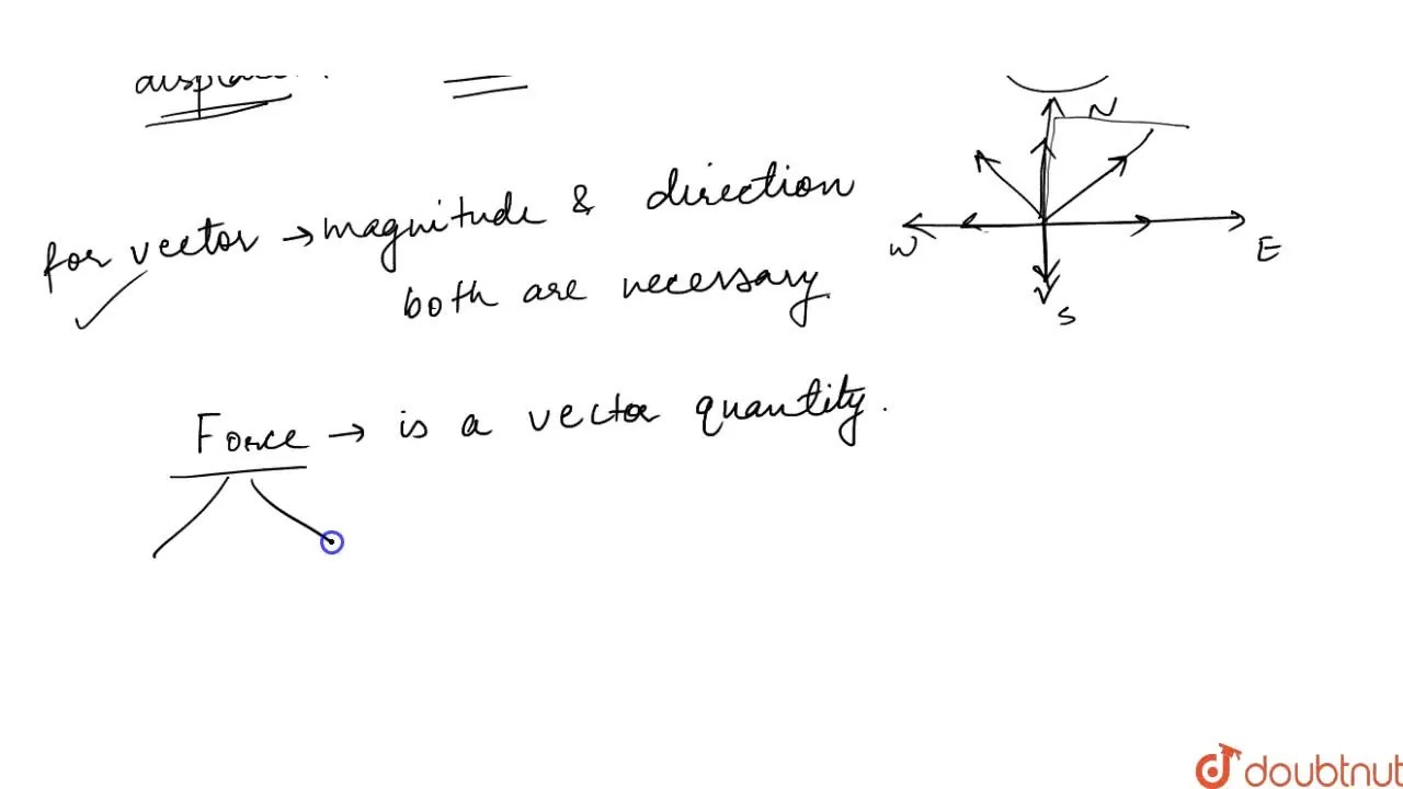 Is force a scalar or Vector?