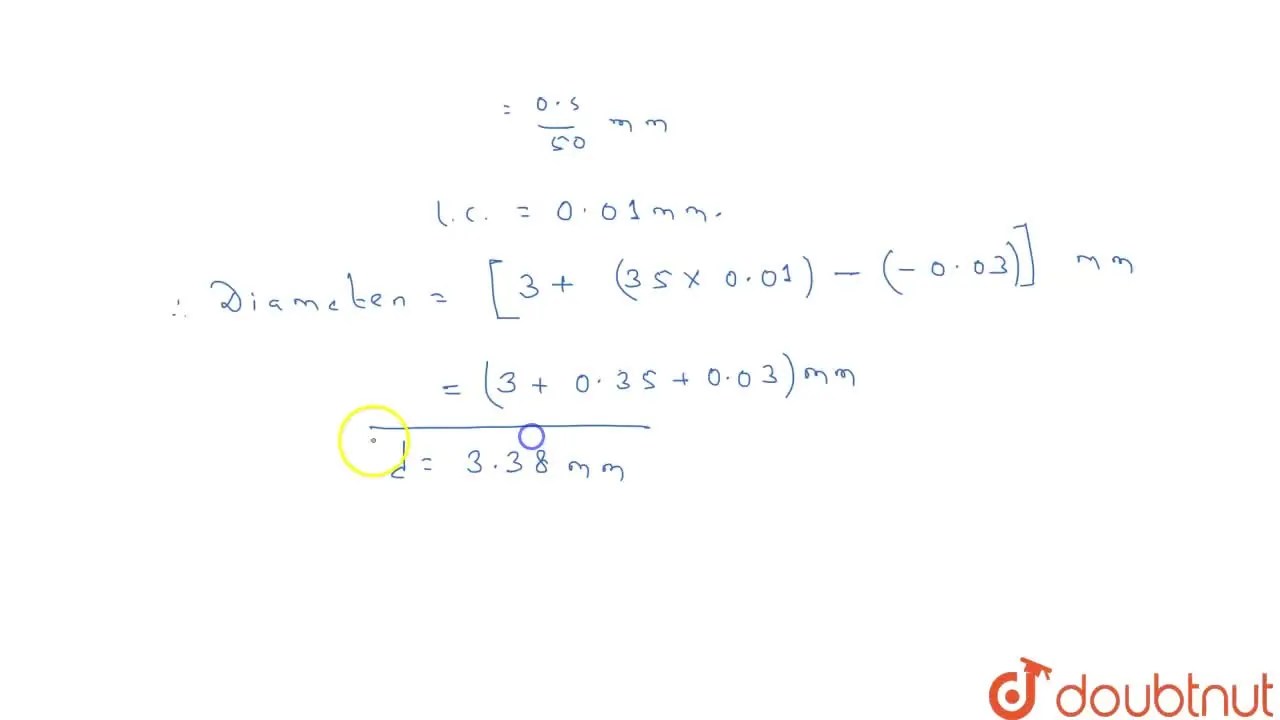 [Bengali] The circular scale of screw gauge after two complete rotatio