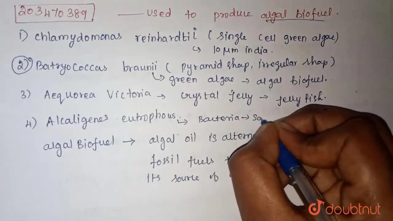 [Tamil Solution] used to produce algal biofuel