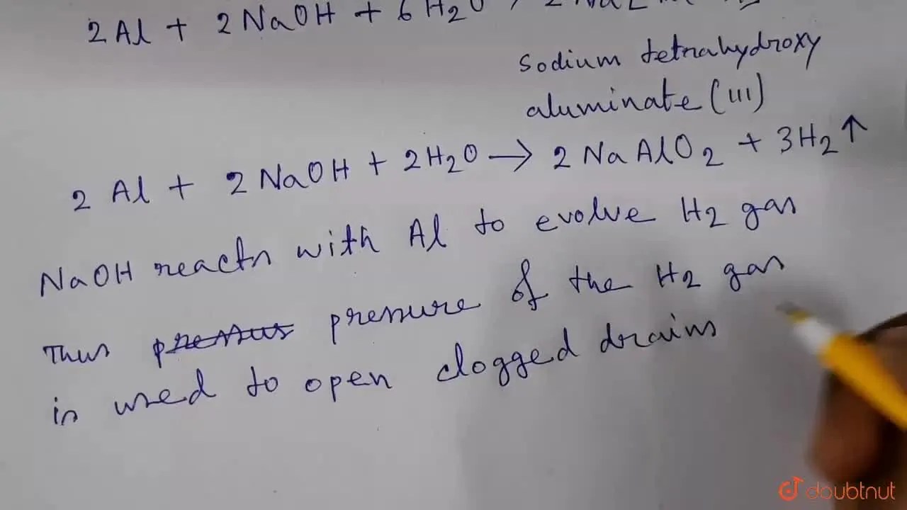 [Bengali] Give reasons A mixture of dilute NaOH and aluminium pieces