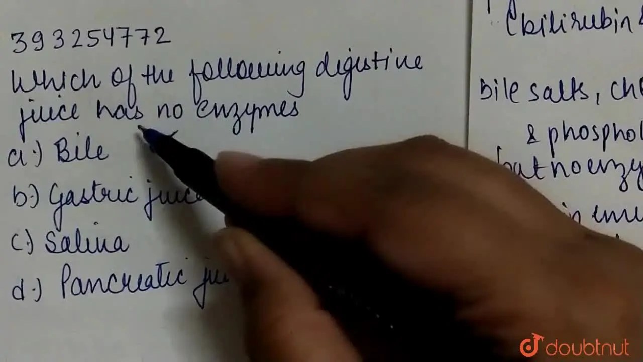 Which ofthe following digestive juices has no enzymes