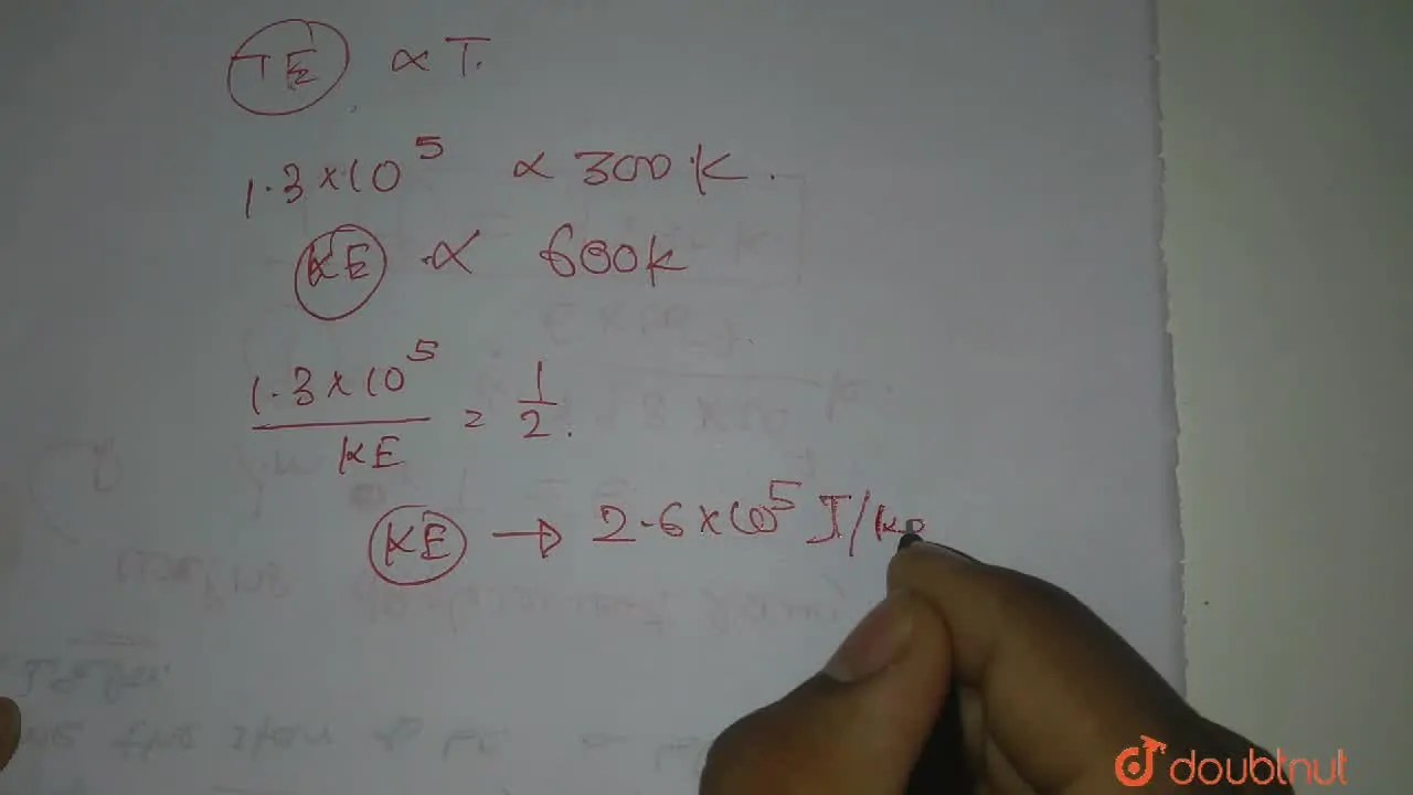 The energy per unit mass of a certain gas a 300 K is 1.3 xx 10