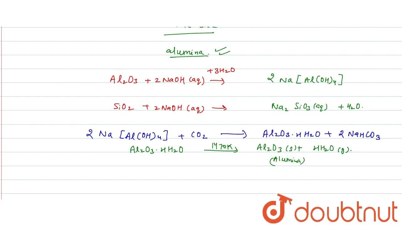 How can you separate alumina from silica in a bauxite ore associated w