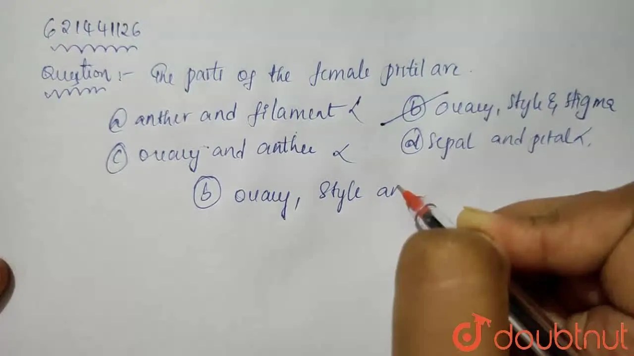 [Telugu Solution] Flowers with only male reproductive organs are