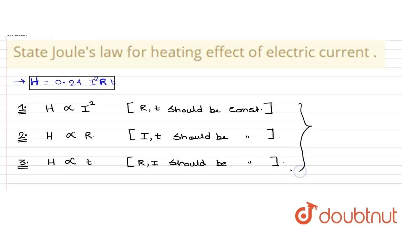 [Bengali] State Joule's laws of heating effect of current.