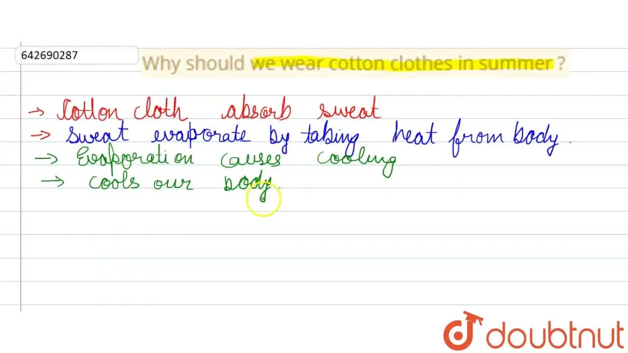 [Punjabi] Why should we wear cotton clothes in summer