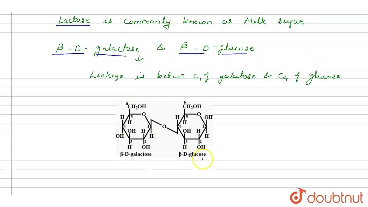 Name the sugar present in milk. How many monosaccharide units are pres